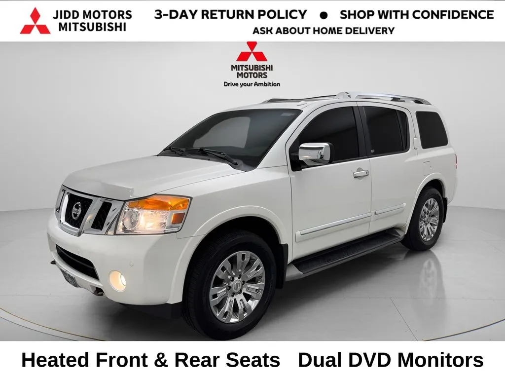 White 2015 Nissan Armada Platinum for sale in Des Plaines, IL