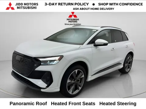 White 2023 Audi Q4 e-tron Premium Plus for sale in Des Plaines, IL