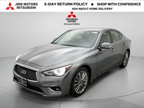Photos of 2023 INFINITI Q50 LUXE for sale in Des Plaines, IL at Jidd Motors Mitsubishi