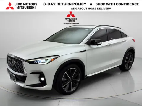 White 2023 INFINITI QX55 ESSENTIAL for sale in Des Plaines, IL