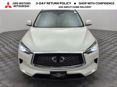 Photos of 2022 INFINITI QX50 LUXE for sale in Des Plaines, IL at Jidd Motors Mitsubishi