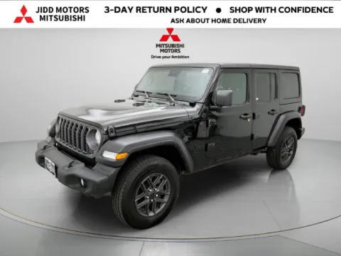 Photos of 2025 Jeep Wrangler Sport S for sale in Des Plaines, IL at Jidd Motors Mitsubishi