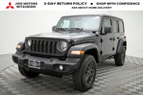 Photos of 2025 Jeep Wrangler Sport S for sale in Des Plaines, IL at Jidd Motors Mitsubishi
