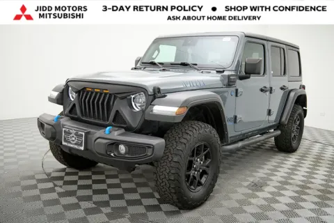 Gray 2024 Jeep Wrangler Willys 4xe for sale in Des Plaines, IL