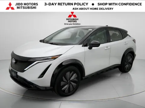 Photos of 2024 Nissan Ariya EVOLVE+ e-4ORCE for sale in Des Plaines, IL at Jidd Motors Mitsubishi