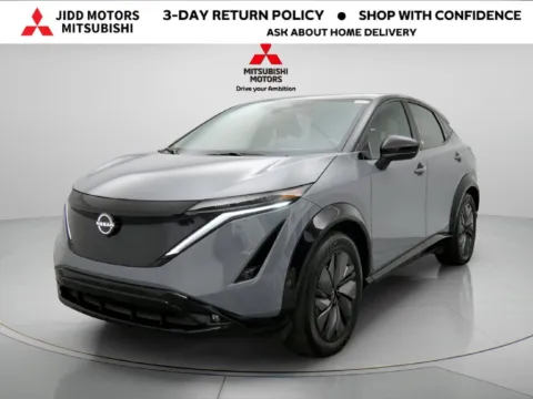 Photos of 2024 Nissan Ariya EVOLVE+ e-4ORCE for sale in Des Plaines, IL at Jidd Motors Mitsubishi