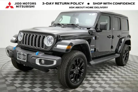 Photos of 2024 Jeep Wrangler Sahara 4xe for sale in Des Plaines, IL at Jidd Motors Mitsubishi