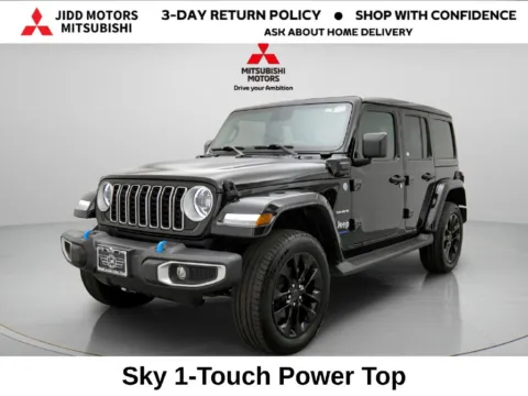 Black 2024 Jeep Wrangler Sahara 4xe for sale in Des Plaines, IL