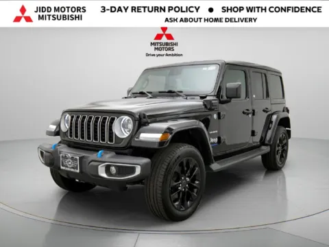 Black 2024 Jeep Wrangler Sahara 4xe for sale in Des Plaines, IL