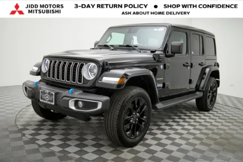 Black 2024 Jeep Wrangler Sahara 4xe for sale in Des Plaines, IL