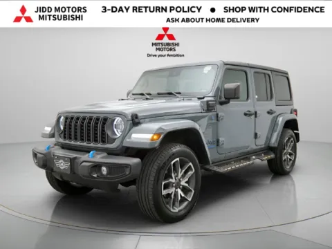Photos of 2024 Jeep Wrangler Sport S 4xe for sale in Des Plaines, IL at Jidd Motors Mitsubishi
