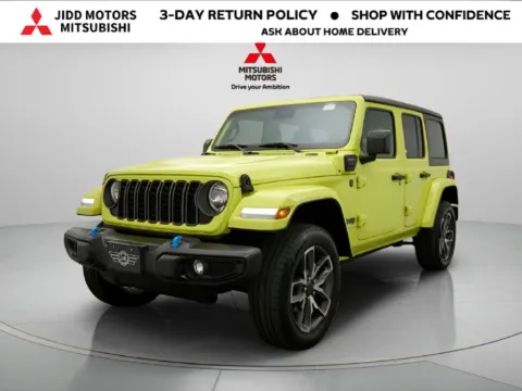 Yellow 2024 Jeep Wrangler Sport S 4xe for sale in Des Plaines, IL