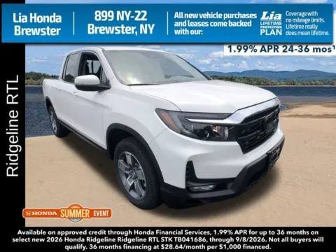 White 2026 Honda Ridgeline RTL for sale in Brewster, NY
