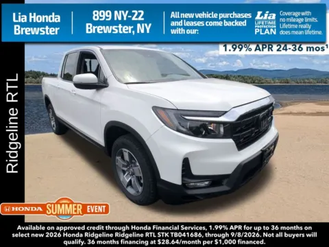 White 2026 Honda Ridgeline RTL for sale in Brewster, NY