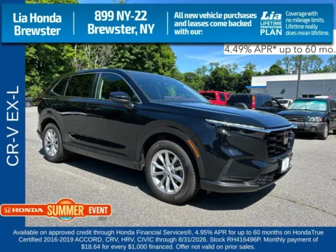 Black 2024 Honda CR-V EX-L for sale in Brewster, NY