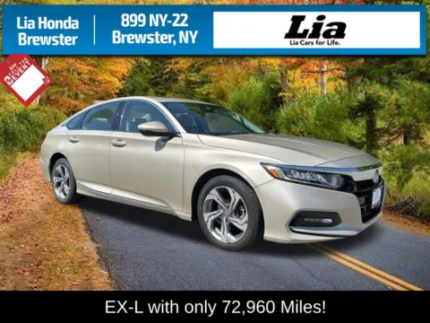 Beige 2019 Honda Accord EX-L for sale in Brewster, NY