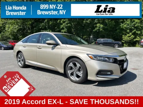 Beige 2019 Honda Accord EX-L for sale in Brewster, NY
