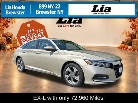 Beige 2019 Honda Accord EX-L for sale in Brewster, NY
