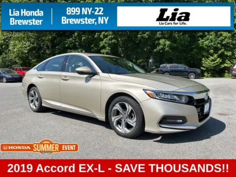 Beige 2019 Honda Accord EX-L for sale in Brewster, NY