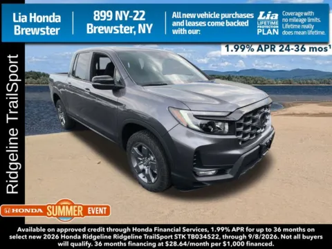 Gray 2026 Honda Ridgeline TrailSport for sale in Brewster, NY