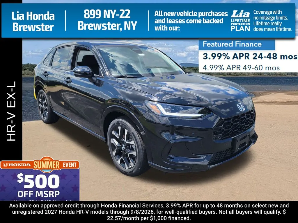 Black 2027 Honda HR-V EX-L for sale in Brewster, NY