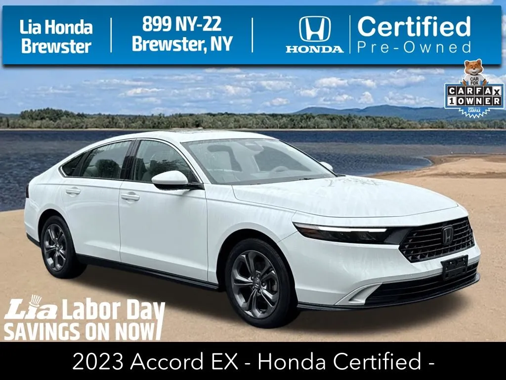 White 2023 Honda Accord EX for sale in Brewster, NY