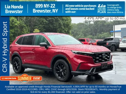 Red 2023 Honda CR-V Hybrid Sport for sale in Brewster, NY