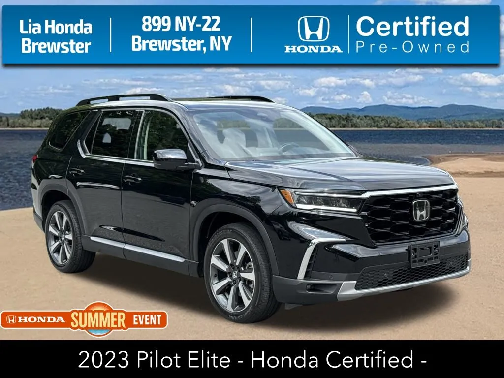 Black 2023 Honda Pilot Elite for sale in Brewster, NY