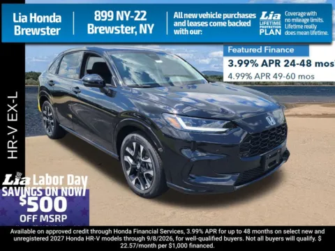 Black 2027 Honda HR-V EX-L for sale in Brewster, NY