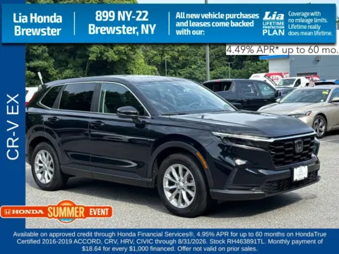 Black 2024 Honda CR-V EX for sale in Brewster, NY