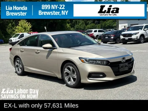 Beige 2019 Honda Accord EX-L for sale in Brewster, NY