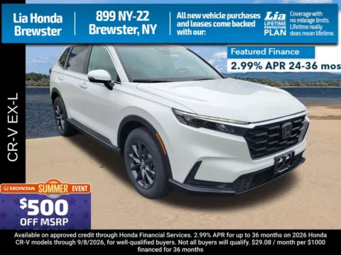 White 2026 Honda CR-V EX-L for sale in Brewster, NY