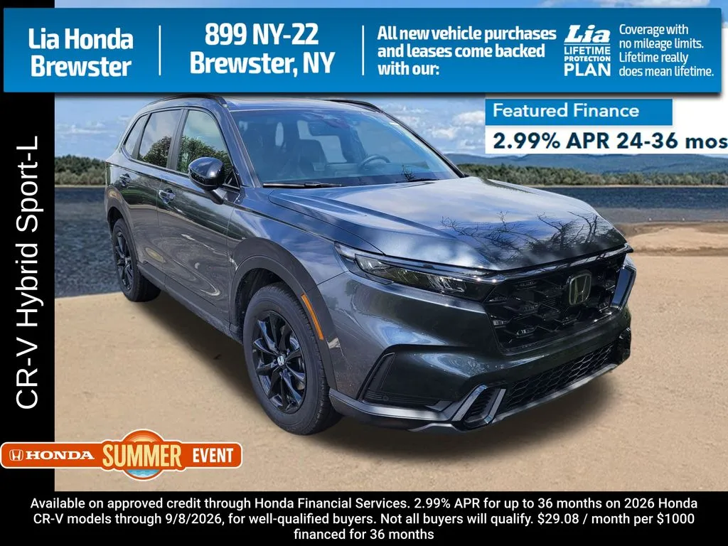 Gray 2026 Honda CR-V Hybrid Sport-L for sale in Brewster, NY