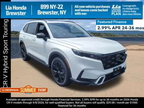 White 2026 Honda CR-V Hybrid Sport Touring for sale in Brewster, NY