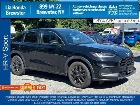 Black 2024 Honda HR-V Sport for sale in Brewster, NY