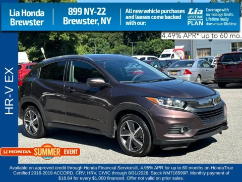 Brown 2022 Honda HR-V EX for sale in Brewster, NY