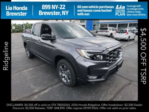 Gray 2026 Honda Ridgeline TrailSport for sale in Brewster, NY