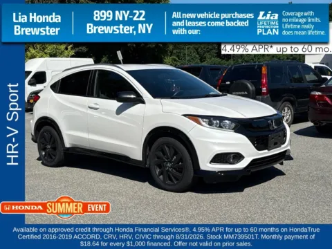 White 2021 Honda HR-V Sport for sale in Brewster, NY