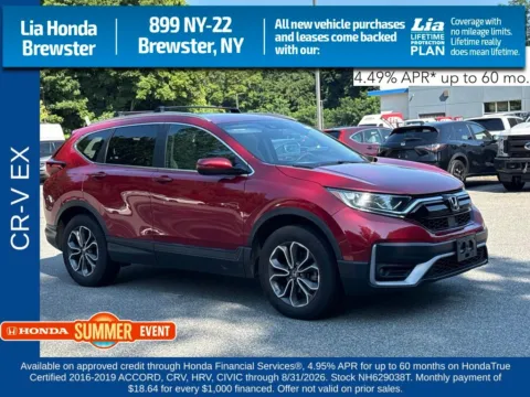 Red 2022 Honda CR-V EX for sale in Brewster, NY