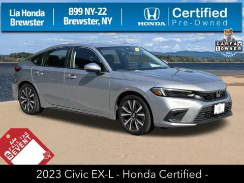 Silver 2023 Honda Civic EX-L for sale in Brewster, NY
