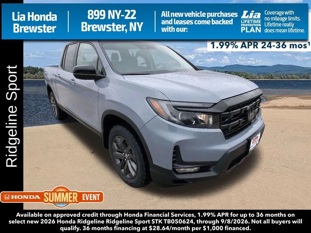 Gray 2026 Honda Ridgeline Sport for sale in Brewster, NY