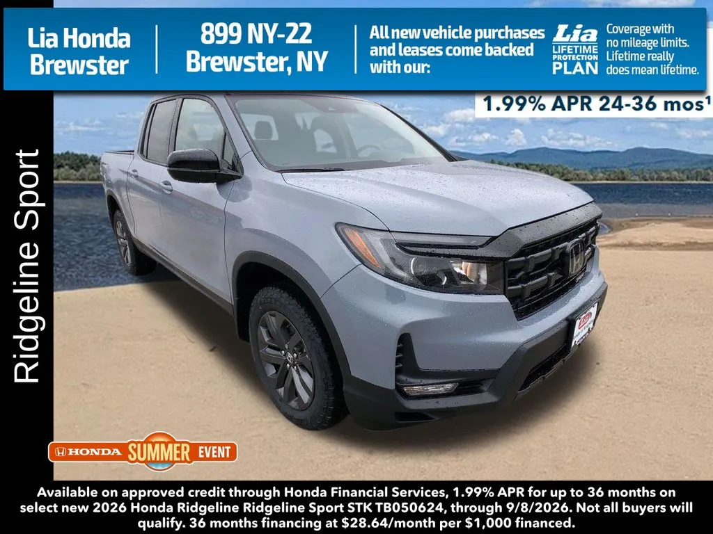 Gray 2026 Honda Ridgeline Sport for sale in Brewster, NY