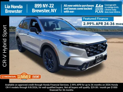 Silver 2026 Honda CR-V Hybrid Sport for sale in Brewster, NY