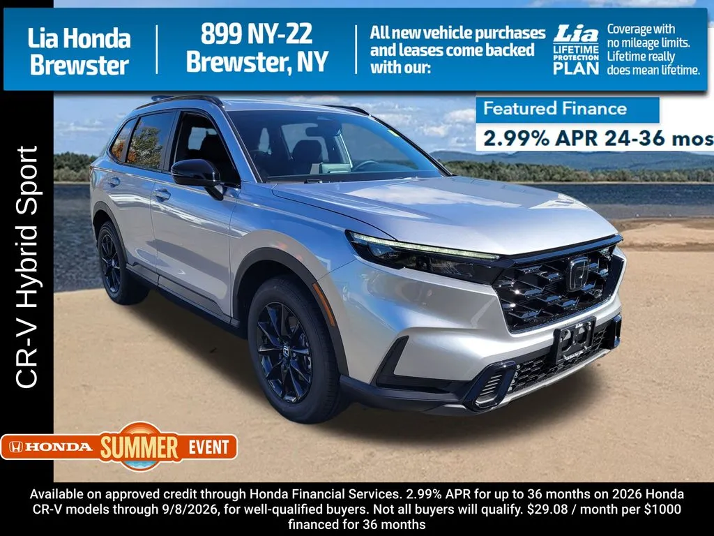Silver 2026 Honda CR-V Hybrid Sport for sale in Brewster, NY