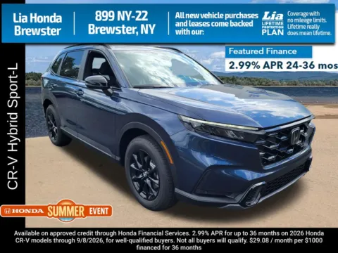 Blue 2026 Honda CR-V Hybrid Sport-L for sale in Brewster, NY