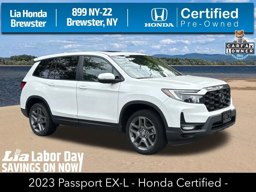 White 2023 Honda Passport EX-L for sale in Brewster, NY
