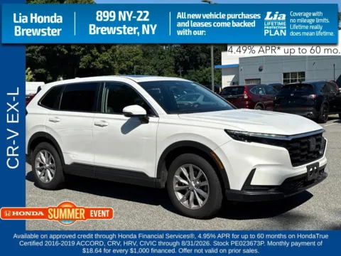 White 2023 Honda CR-V EX-L for sale in Brewster, NY
