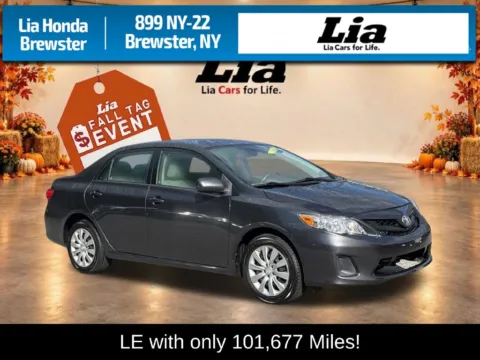 Gray 2013 Toyota Corolla LE for sale in Brewster, NY