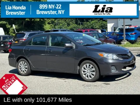 Gray 2013 Toyota Corolla LE for sale in Brewster, NY