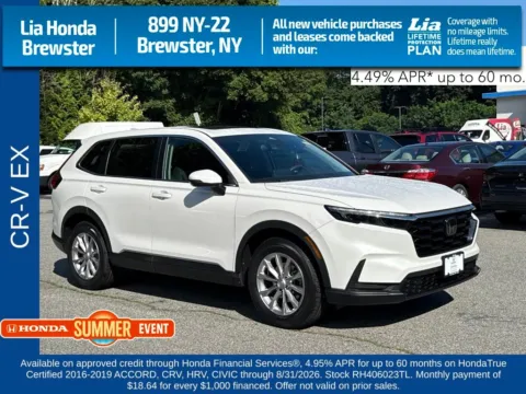 White 2024 Honda CR-V EX for sale in Brewster, NY